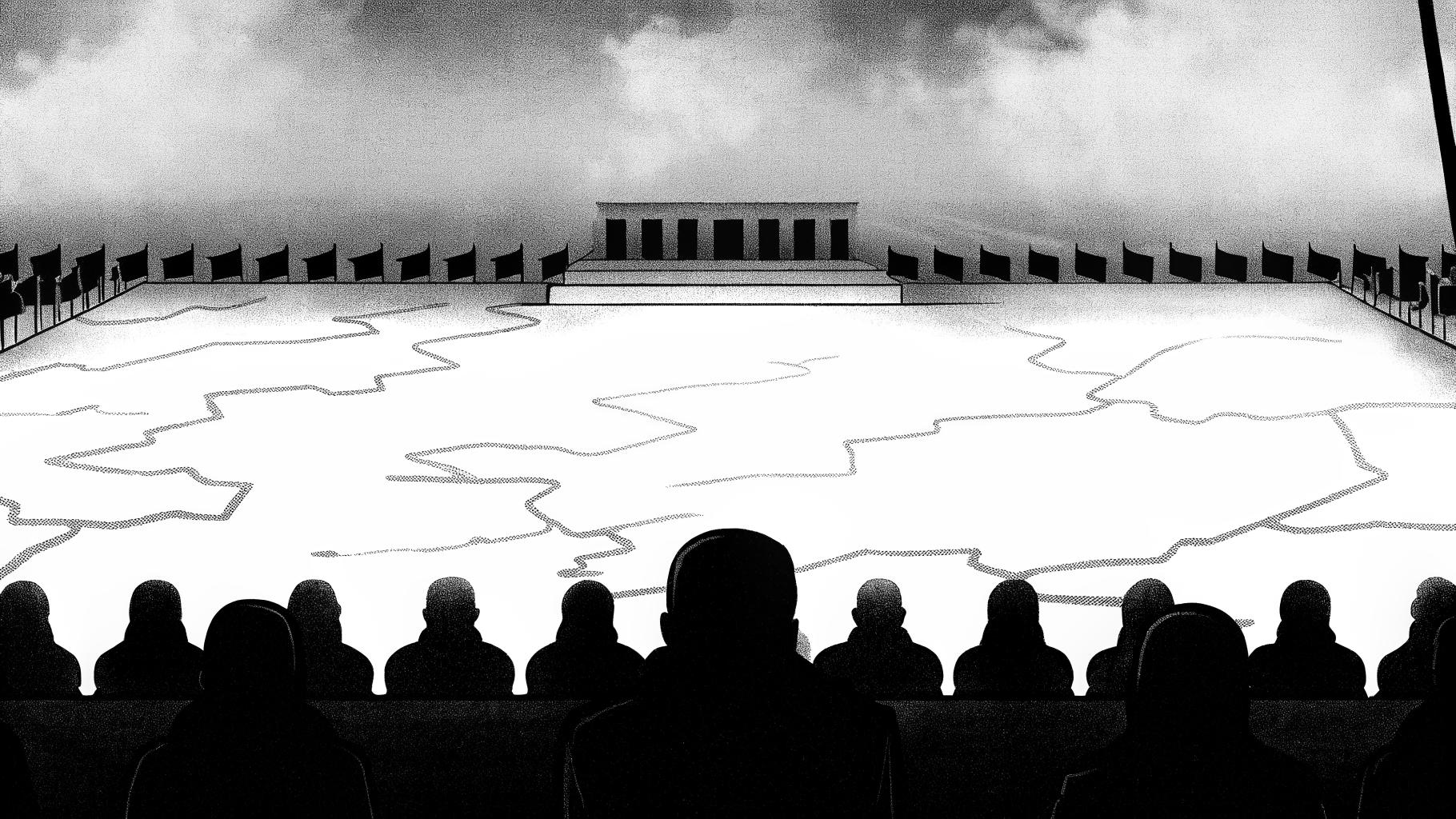 Illustration abstraite d’un repositionnement diplomatique israélien sur fond de tensions internationales