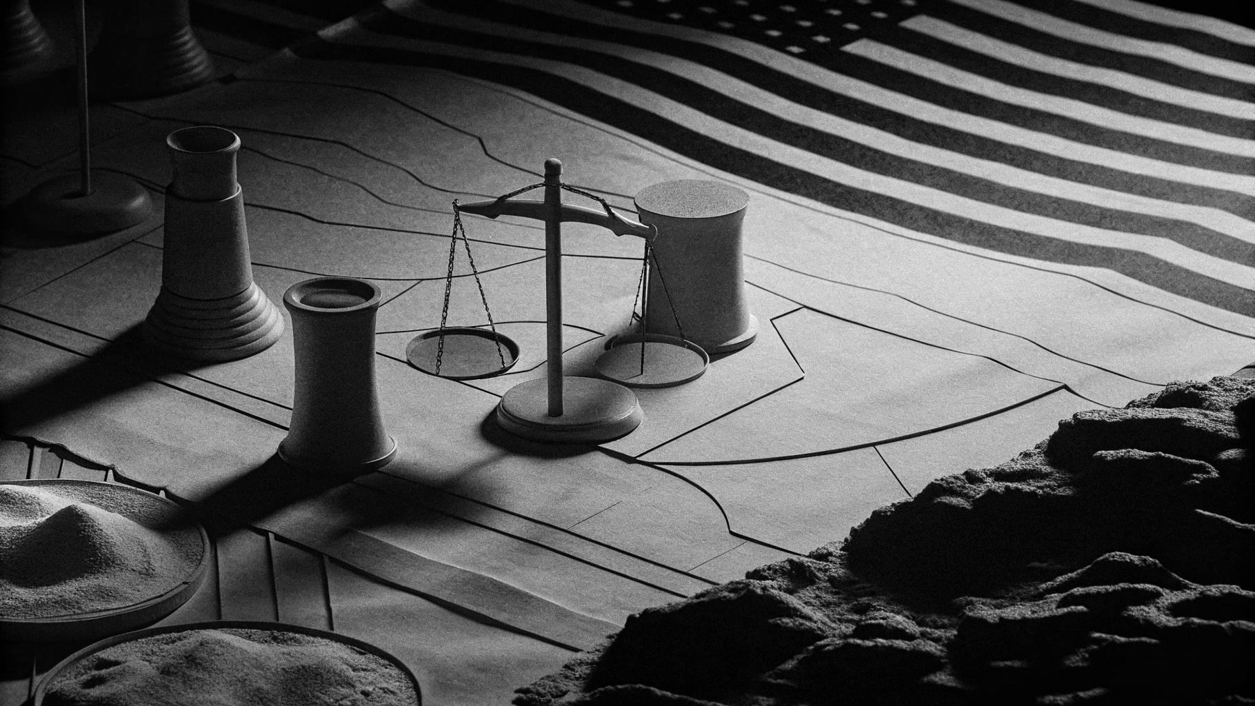 Illustration abstraite sur les tensions autour du programme nucléaire iranien et des négociations avec Washington