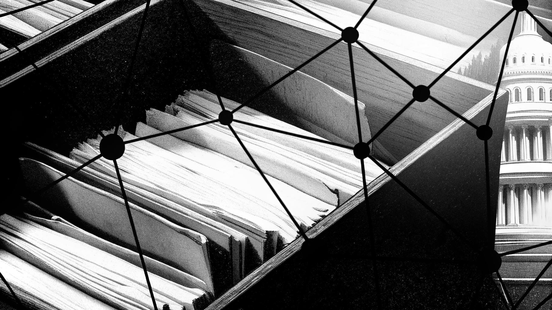 Illustration abstraite d’une faille de cybersécurité touchant des données publiques