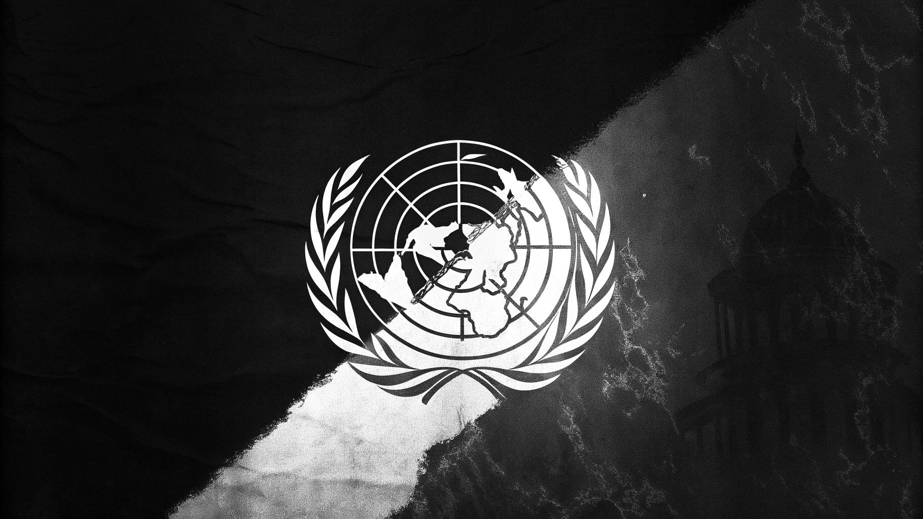 Illustration abstraite d’un contraste entre coopération internationale et rapports de force