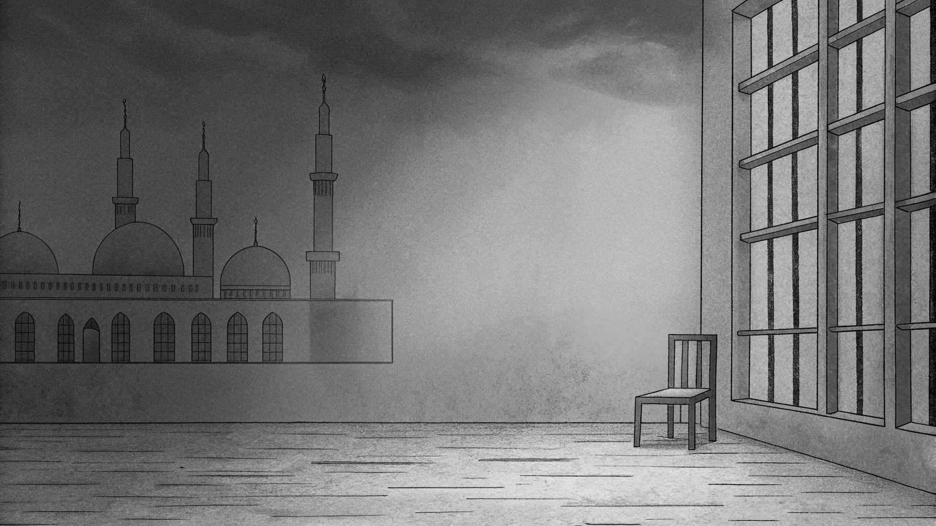 Illustration abstraite représentant les liens sécuritaires entre la Syrie et le Liban autour d’un dossier judiciaire sensible.