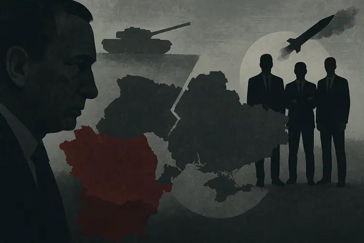 Illustration abstraite représentant des tensions géopolitiques au Moyen-Orient