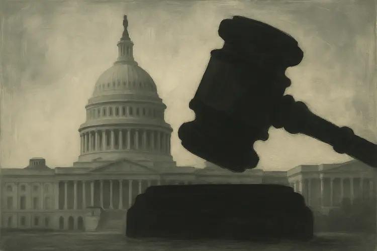 Représentation abstraite du pouvoir politique à Washington D.C.