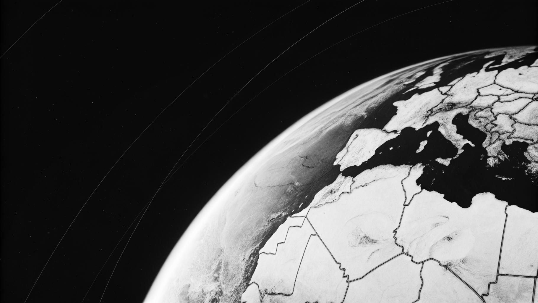 Représentation abstraite du changement climatique mondial