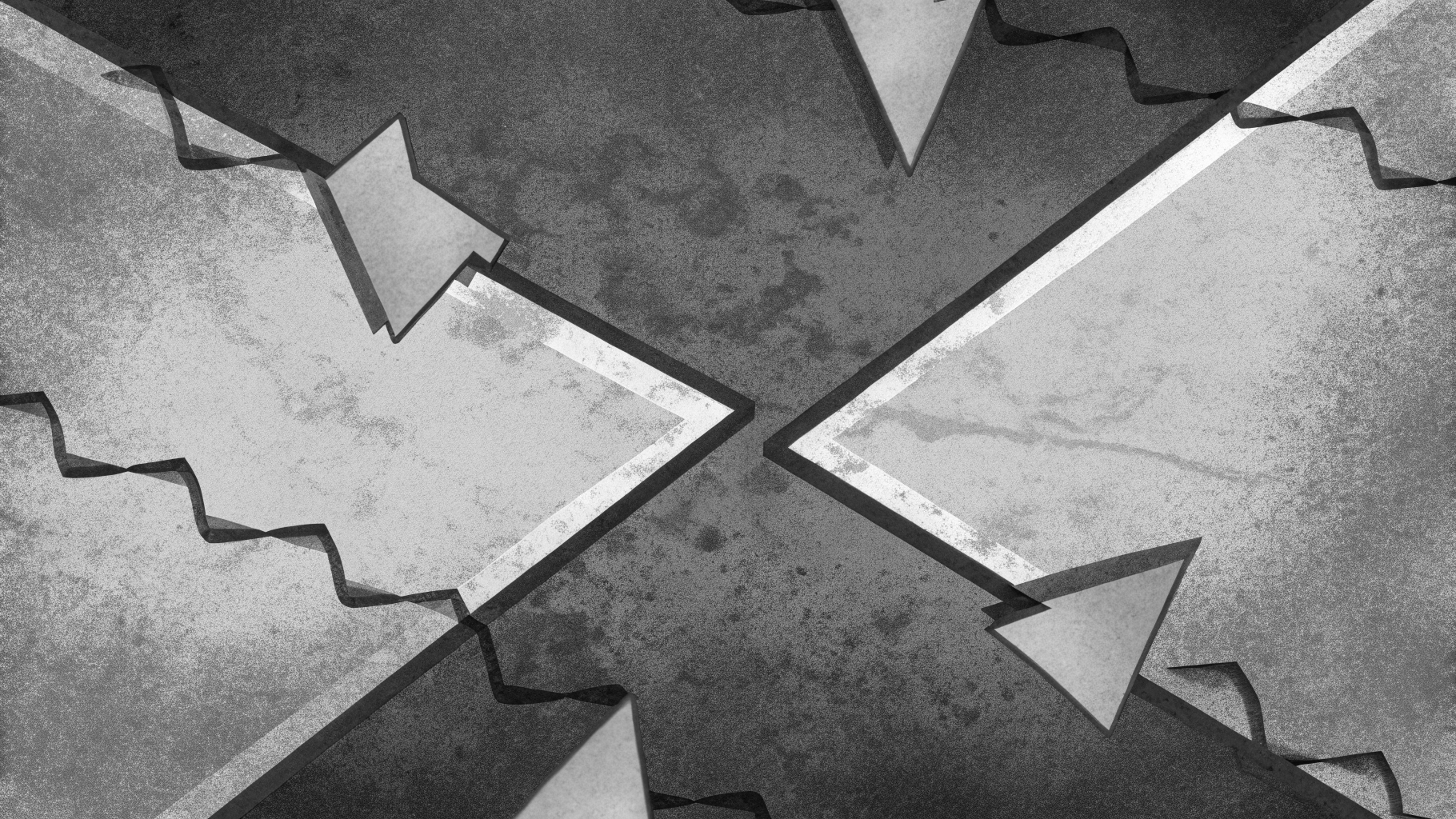 Représentation abstraite des tensions politiques autour de l'audiovisuel public