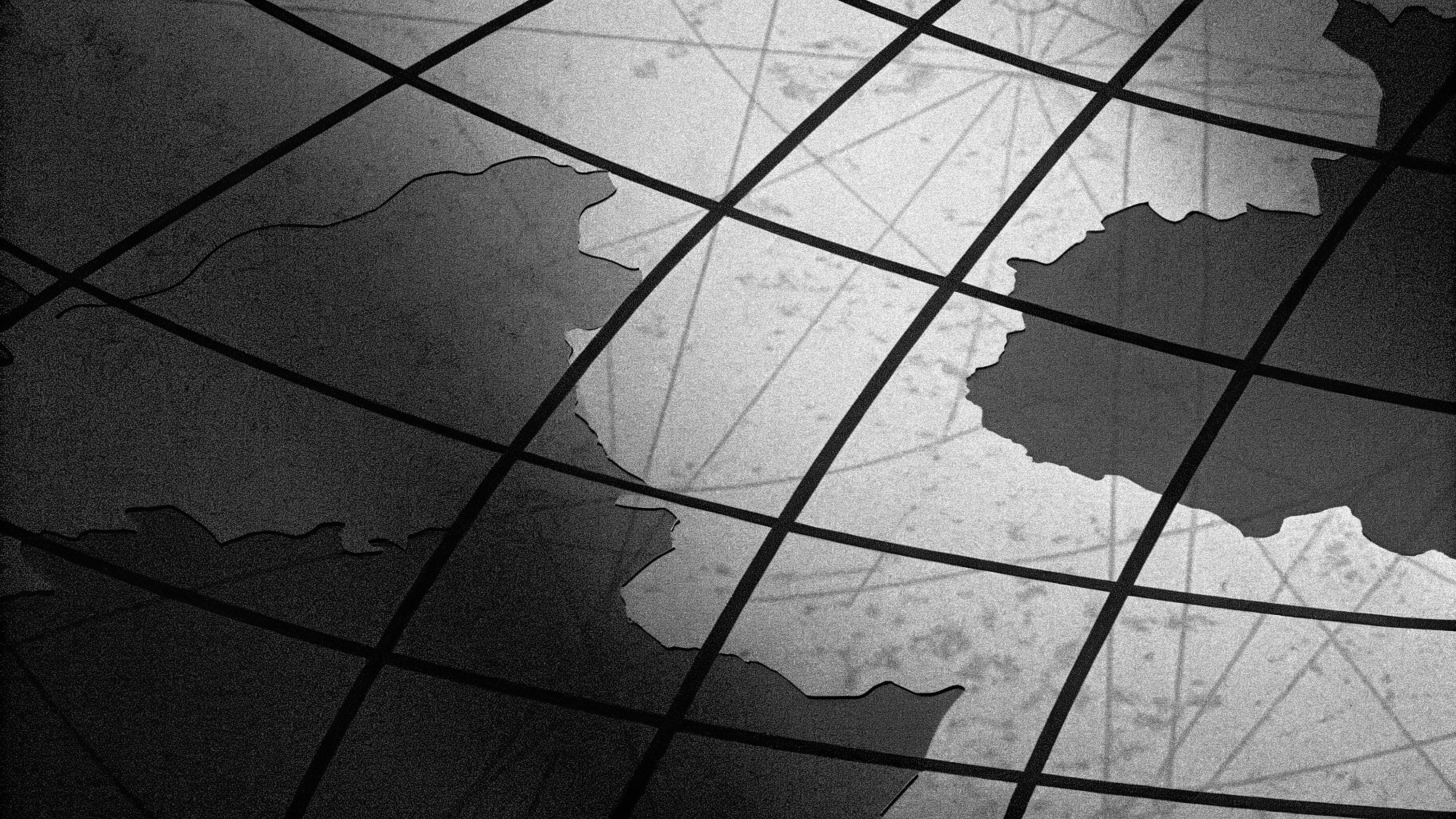 Carte abstraite représentant les tensions géopolitiques au Sahel