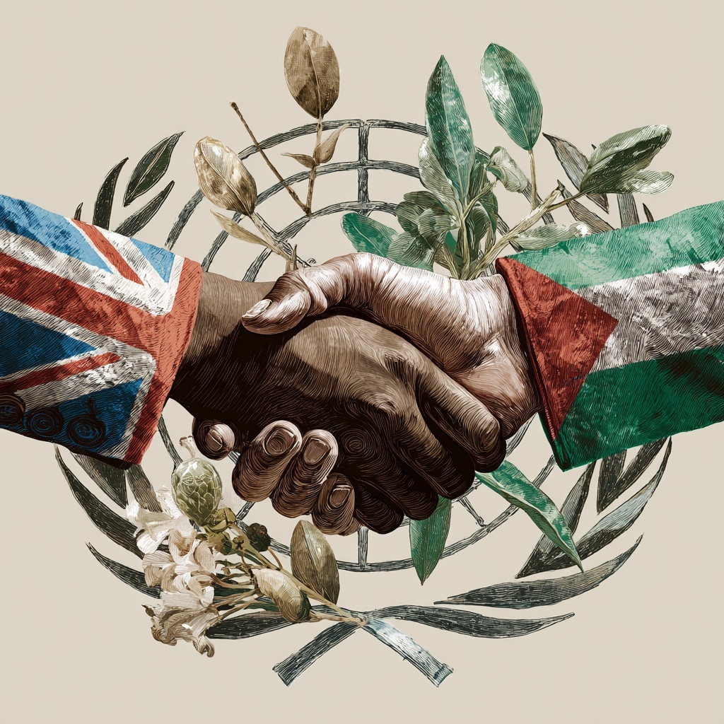 Illustration diplomatique Royaume-Uni Palestine